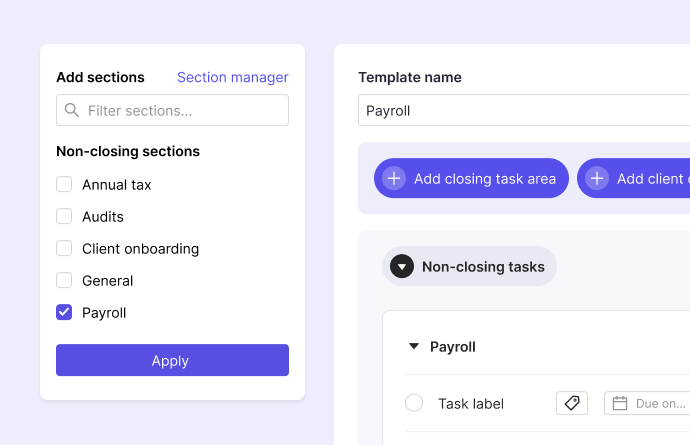 task template